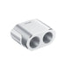 Baseus CRDYQ-0S splitter 2x cigarette lighter socket 80W 2x USB-A 3.1A - silver - Cell phone USB