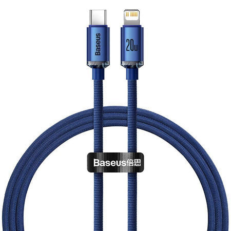 Baseus Crystal cable USB-C to Lightning 20W 1.2m (blue) - USB-C to Lightning<<<USB cables<<<GSM