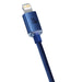 Baseus Crystal cable USB-C to Lightning 20W 1.2m (blue) - USB-C to Lightning<<<USB cables<<<GSM
