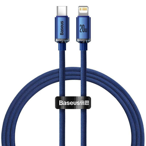 Baseus Crystal cable USB-C to Lightning 20W 1.2m (blue) - USB-C to Lightning<<<USB cables<<<GSM
