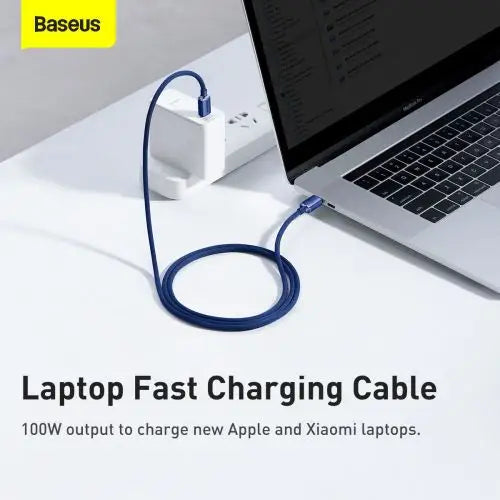 Baseus Crystal Shine cable USB-C to USB-C 100W 1.2m (blue) - Type-C cable<<<Accessories<<<Основна<<<DunaXML&&&USB-C