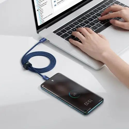 Baseus Crystal Shine cable USB-C to USB-C 100W 1.2m (blue) - Type-C cable<<<Accessories<<<Основна<<<DunaXML&&&USB-C