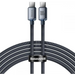 Baseus Crystal Shine cable USB-C to USB-C 100W 2m (black) - Аксесоари за смартфон<<<Аксесоари<<<TechMart&&&Аксесоари за