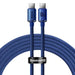Baseus Crystal Shine cable USB-C to USB-C 100W 2m (blue) - USB-C to USB-C<<<USB cables<<<GSM