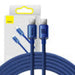 Baseus Crystal Shine cable USB-C to USB-C 100W 2m (blue) - USB-C to USB-C<<<USB cables<<<GSM