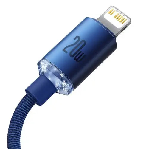 Baseus Crystal Shine cable USB-C to Lightning 20W PD 2m (blue) - Lightning
