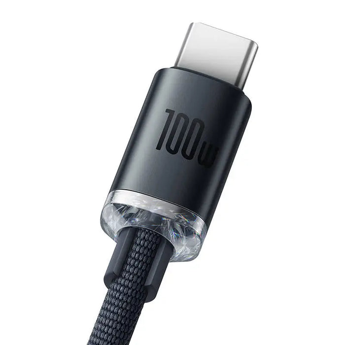 Baseus Crystal Shine cable USB to USB-C 100W 1.2m (black) - USB to USB-C<<<USB cables<<<GSM