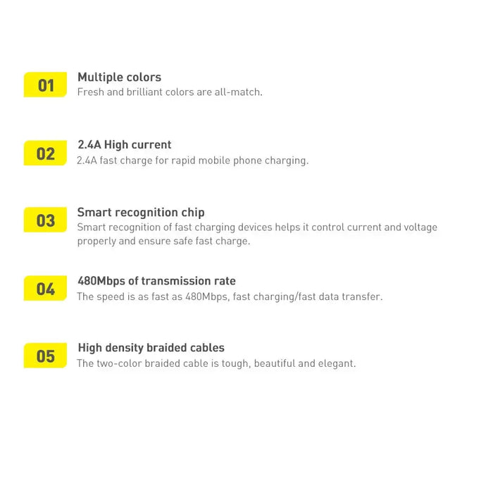 Baseus Crystal Shine cable USB to USB-C 100W 2m (purple) - USB to USB-C<<<USB cables<<<GSM