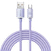 Baseus Crystal Shine cable USB to USB-C 100W 2m (purple) - USB to USB-C<<<USB cables<<<GSM