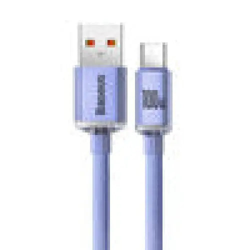 Baseus Crystal Shine cable USB to USB-C 5A 1.2m (purple) - USB to USB-C<<<USB cables<<<GSM