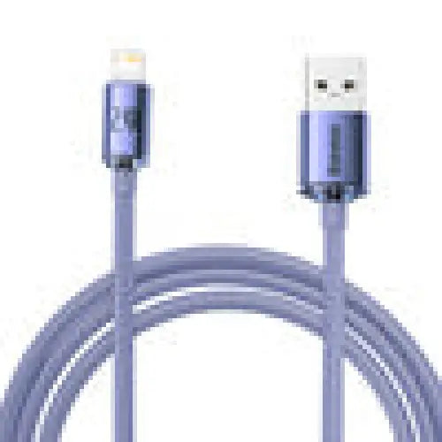 Baseus Crystal Shine cable USB to Lightning 2.4A 2m (purple) - USB to Lightning<<<USB cables<<<GSM