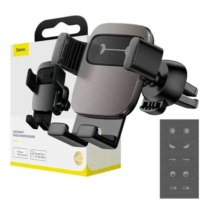 Baseus Cube Gravitational car holder on ventilation grid (Black) - Phone holders<<<Car accessories<<<InnproXML&&&Cell