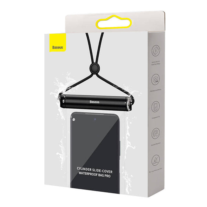 Baseus Cylinder Slide-cover waterproof smartphone bag (black) - Waterproof cases<<<Cases<<<GSM