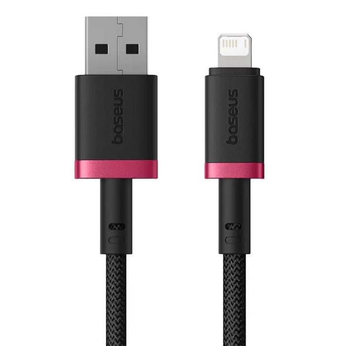 Baseus Dura Type A to IP 2.4A fast charging cable Black Red - USB cablesAKG-KAB<<<GSM accessoriesAKG<<<ActionPL