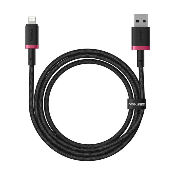 Baseus Dura Type A to IP 2.4A fast charging cable Black Red - USB cablesAKG-KAB<<<GSM accessoriesAKG<<<ActionPL