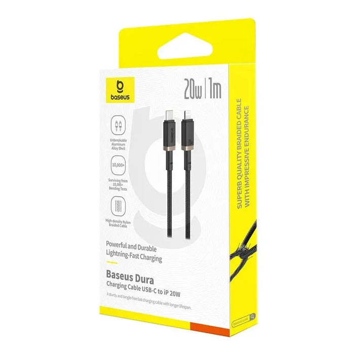 Baseus Dura Type C fast charging cable for iP 20 W 1 m Black Gold - USB cablesAKG-KAB<<<GSM accessoriesAKG<<<ActionPL