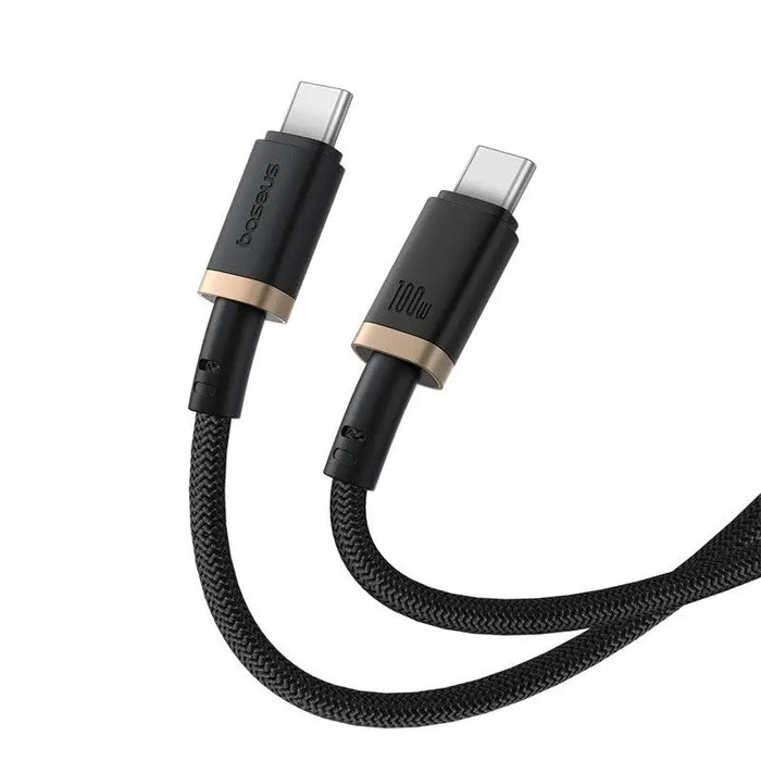 Baseus Dura Type C to Type C 100 W fast charging cable 1 m Black Gold - USB cablesAKG-KAB<<<GSM