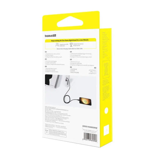 Baseus Dura USB Type A to Type C 60 W fast charging cable 2 m Black Red - USB cablesAKG-KAB<<<GSM