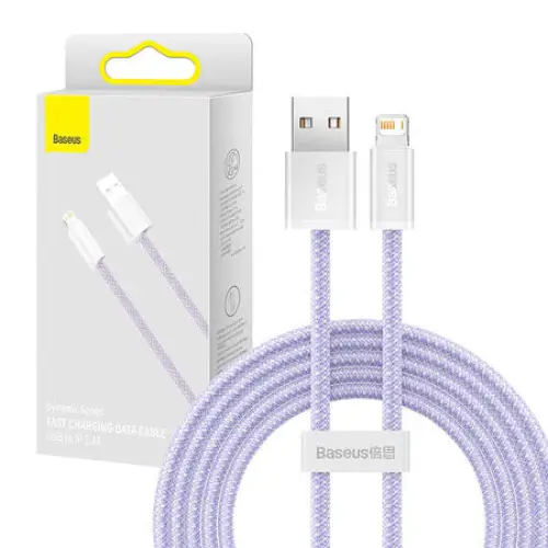 Baseus Dynamic cable USB to Lightning 2.4A 2m (Purple) - USB to Lightning<<<USB cables<<<GSM Accessories<<<InnproXML