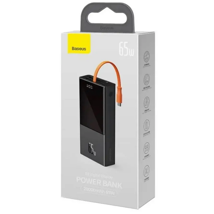 Baseus Elf Lithium Polymer (LiPo) 20000 mAh Черен - Power banks