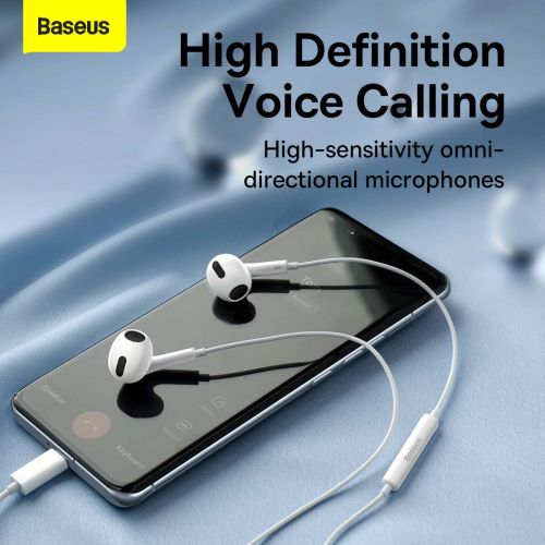Baseus Encok C17 Earphones (white) - Audio<<<Основна<<<DunaXML&&&Wired<<<Headphones<<<Audio<<<InnproXML&&&Headphones