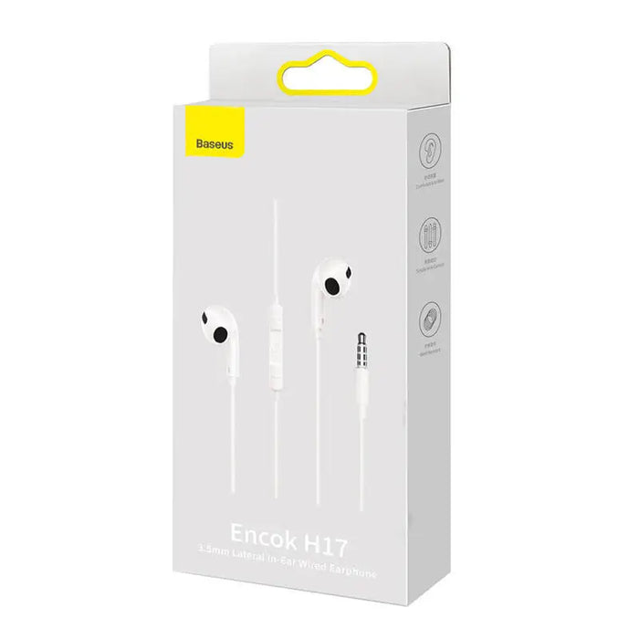 Baseus Encok H17 Earphones (white) - Wired<<<Headphones<<<Audio<<<InnproXML&&&Headphones