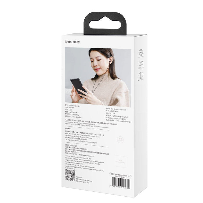 Baseus Encok H19 earphones - black - Wired<<<Headphones<<<Audio<<<InnproXML