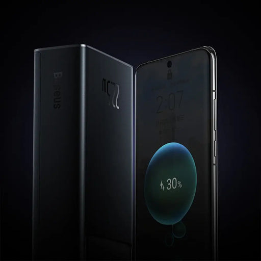 Baseus EnerFill FP41 30000mAh 22.5W Power Bank with Baseus Simple USB-A - USB-C 3A 30cm Cable - Black