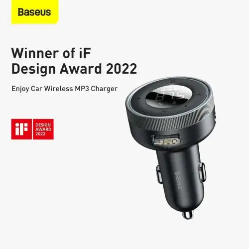 Baseus Enjoy Car Wireless MP3 Charger Bluetooth 5.0 microSD AUX (black) - Car