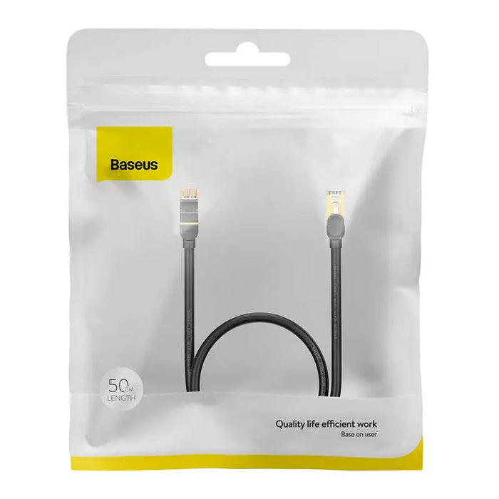 Baseus Ethernet RJ45 10Gbps 0.5m network cable (black) - Network cables<<<Cables<<<IT Accessories<<<InnproXML&&&Network