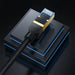 Baseus fast internet cable RJ45 cat.7 10Gbps 0.5m braided black - Network cables<<<HurtelXML