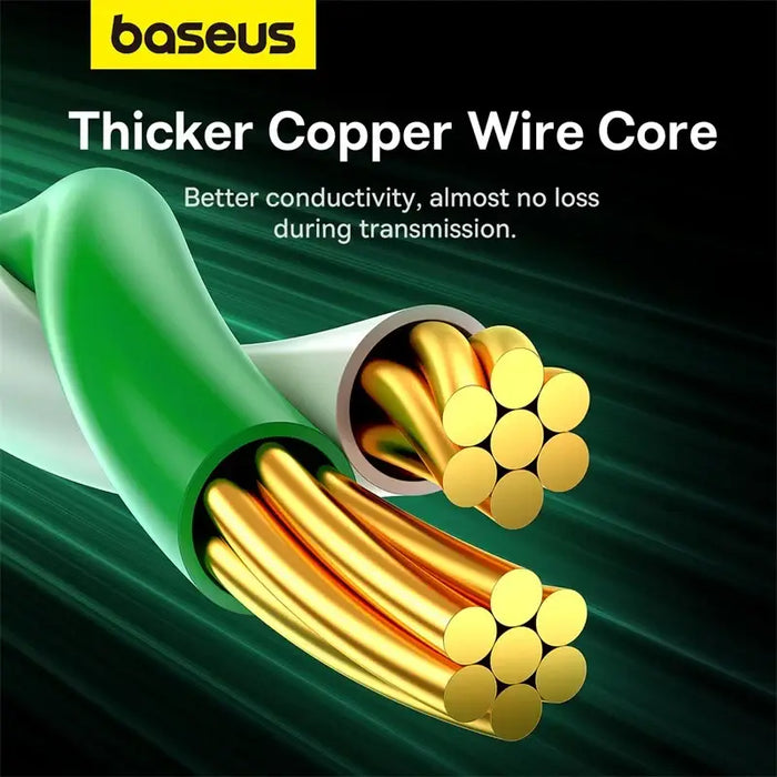 Baseus fast network cable RJ-45 cat.8 40Gbps 1m round - black - Network cables<<<HurtelXML