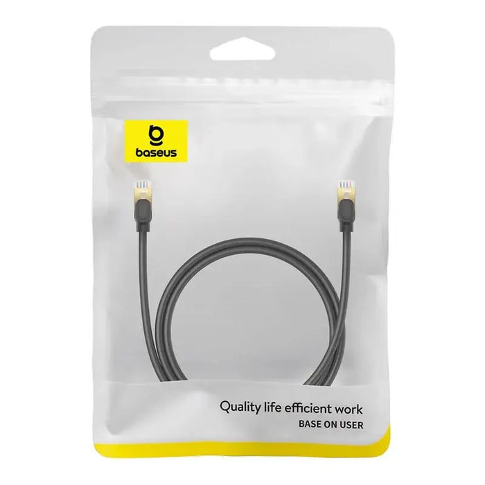 Baseus fast network cable RJ-45 cat.8 40Gbps 1m round - black - Network cables<<<HurtelXML