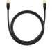 Baseus fast network cable RJ-45 cat.8 40Gbps 1m round - black - Network cables<<<HurtelXML