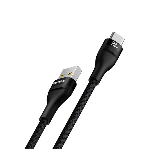 Baseus Flash 2 USB-A / USB-C cable 100W 1 m - black - Cell phone cables<<<HurtelXML&&&USB cablesAKG-KAB<<<GSM