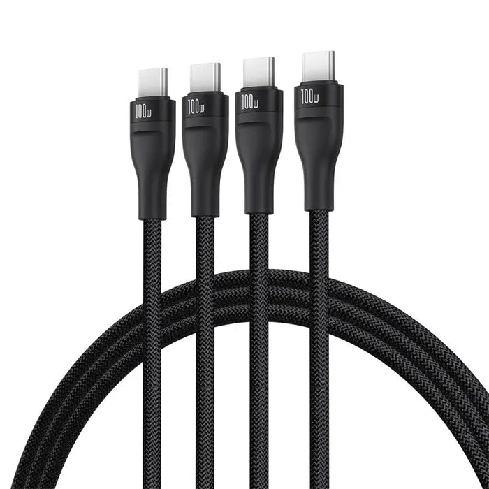 Baseus Flash Series Type C to C + C + C fast charging cable 480 Mbps Black - USB cablesAKG-KAB<<<GSM