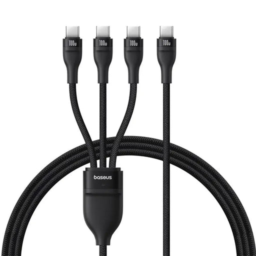 Baseus Flash Series Type C to C + C + C fast charging cable 480 Mbps Black - USB cablesAKG-KAB<<<GSM