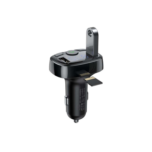 Baseus FM Transmitter T typed Bluetooth 2xUSB microSD (Black) - Car transmitters<<<Car accessories<<<InnproXML&&&Cell
