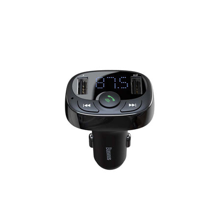 Baseus FM Transmitter T typed Bluetooth 2xUSB microSD (Black) - Car transmitters<<<Car accessories<<<InnproXML&&&Cell