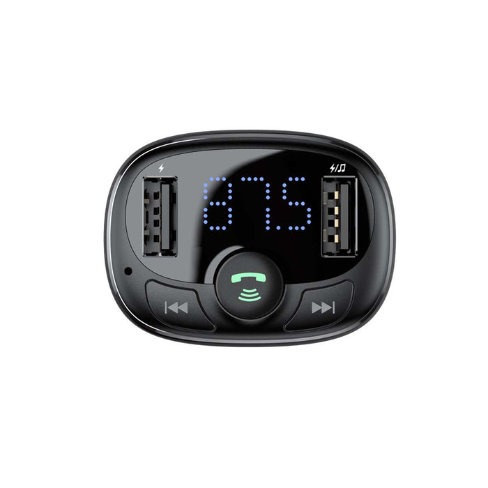 Baseus FM Transmitter T typed Bluetooth 2xUSB microSD (Black) - Car transmitters<<<Car accessories<<<InnproXML&&&Cell