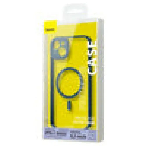 Baseus Frame Transparent Magnetic Case and Tempered Glass set for iPhone 14 Plus (blue) - For smartphones<<<Tempered