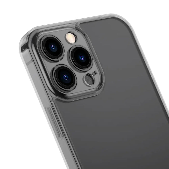 Baseus Frosted Glass Case Cover for iPhone 13 Pro Max Hard Cover with Gel Frame black (ARWS001101) - Cell phone cases