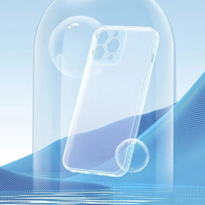 Baseus Frosted Glass Case Cover for iPhone 13 Pro Max Hard Cover with Gel Frame black (ARWS001101) - Cell phone cases