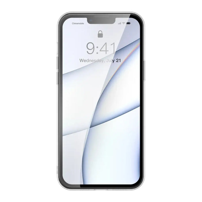 Baseus Frosted Glass Case Cover for iPhone 13 Pro Max Hard Cover with Gel Frame black (ARWS001101) - Cell phone cases