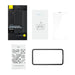Baseus Full Screen Tempered Glass for iPhone 14 Pro Max with Speaker Cover 0.3mm + Mounting Frame - Cell phone tempered