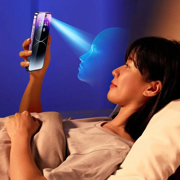 Baseus Full Screen Tempered Glass for iPhone 14 Pro with Anti Blue Light Filter and 0.3mm Speaker Cover + Mounting