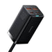 Baseus GaN3 Pro wall charger 2xUSB-C + 2xUSB 100W (black) - mains chargers<<<Chargers<<<GSM