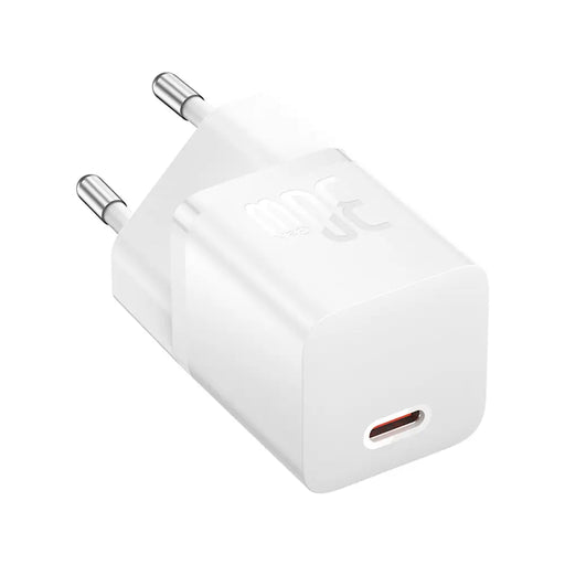 Baseus GaN5 30W USB-C Mini Wall Charger - White - Cell phone USB charger<<<HurtelXML