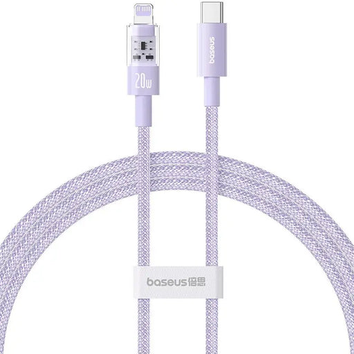 Baseus Gem USB-C to iP fast charging cable 1 m 20 W Purple - USB cablesAKG-KAB<<<GSM accessoriesAKG<<<ActionPL