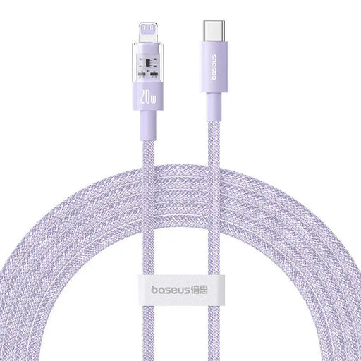 Baseus Gem USB-C to iP fast charging cable 2 m 20 W Purple - USB cablesAKG-KAB<<<GSM accessoriesAKG<<<ActionPL